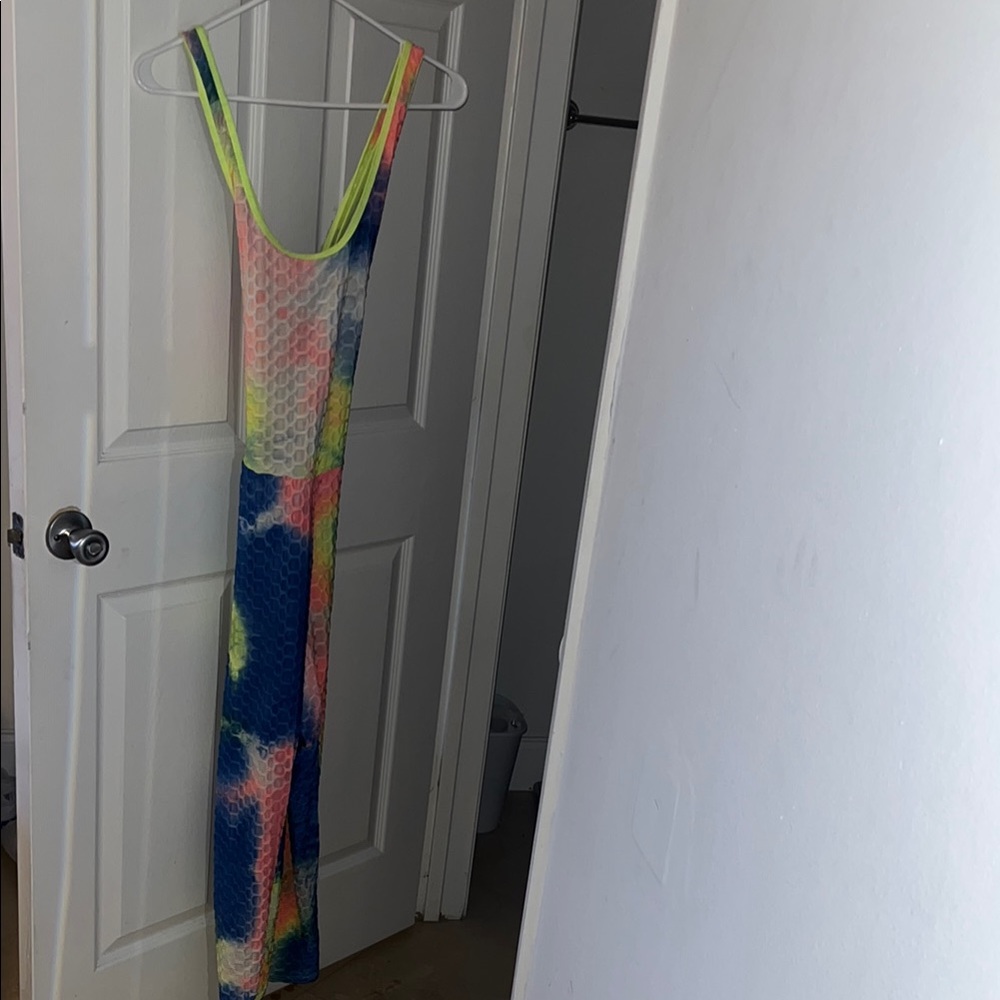 Colorful Sleeveless jumpsuit/unitard